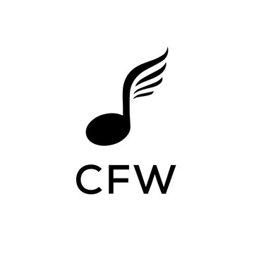 CFW creative minimalist letter logo.