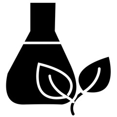 Eco Chemistry Icon Showing Science for Environmental Solutions, Green Innovation in Labs, and Eco-Friendly Research with Transparent Background
