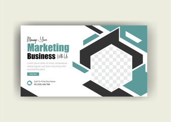 YouTube video thumbnail design, multipurpose business template, business template design