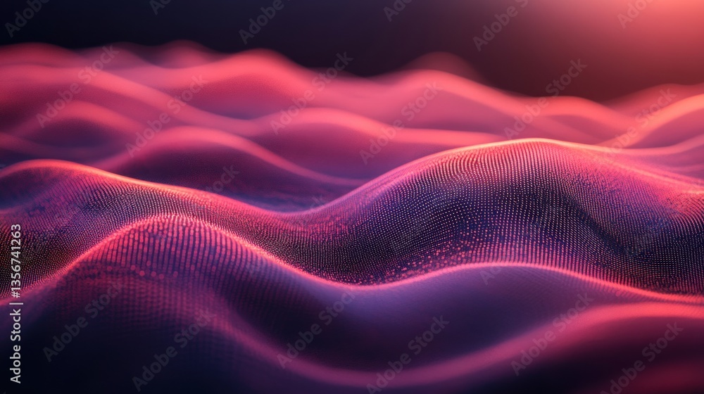 Poster abstract futuristic texture vibrant crimson color dynamic wave smooth surface background visual mood