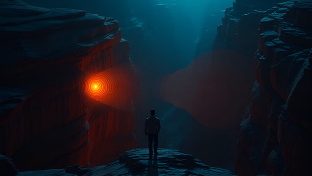 Sound echo view in mountain 