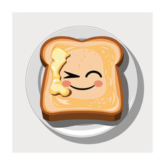 Funny cartoon icon vector illustration