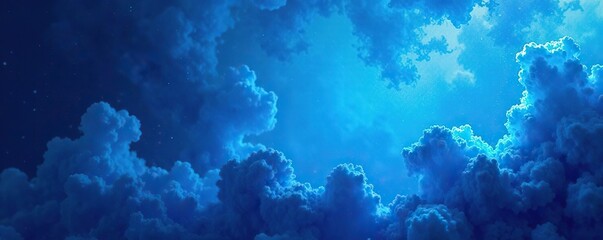 Abstract blue comic background with dynamic swirls and bursts of color, reminiscent of a superhero comic book,  design,  background