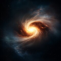 Obraz premium Stunning Cosmic Swirl of Colors in Deep Space Galaxy Formation