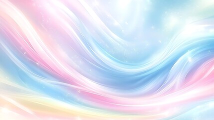 Fototapeta premium Abstract pastel wave background with soft light and sparkle.