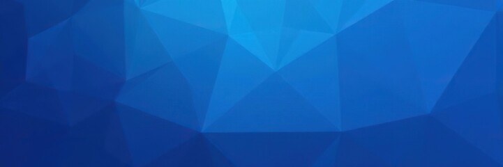 Obraz premium Abstract blue low poly background with geometric shapes, pattern, art