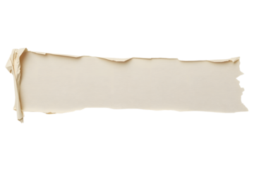 Torn masking paper tape isolated transparent