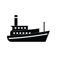 Obraz premium vector illustration of a ship