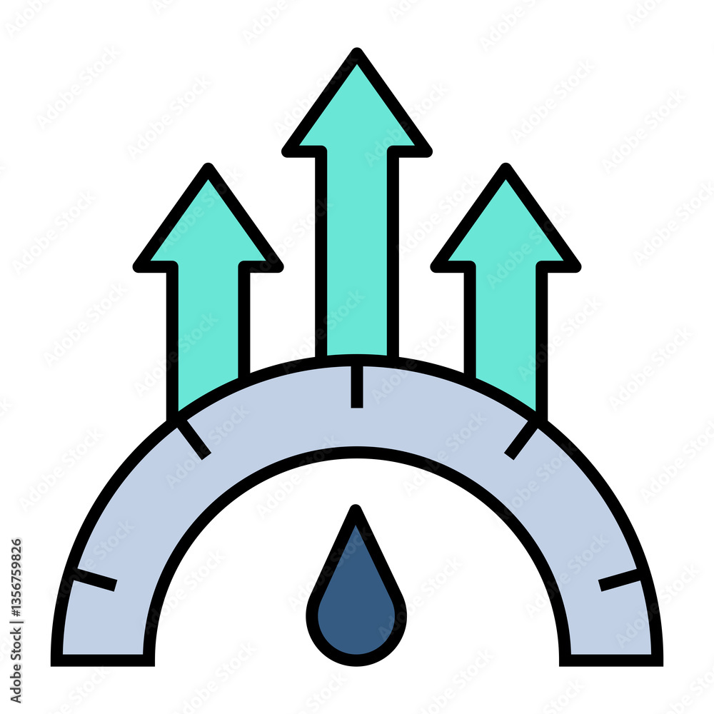 Poster Key Performance Indicator vector icon