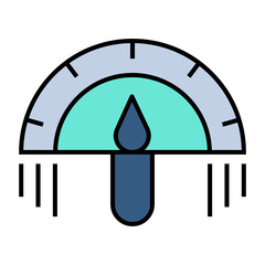 Speedometer vector icon