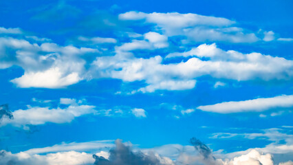 Sky. Cumulus clouds background. Sky background.