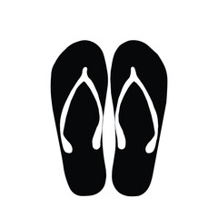 flip flops isolated on white, pair of flip flops