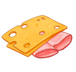 CHEESE AND HAM SLICES