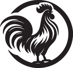 rooster vector illustration