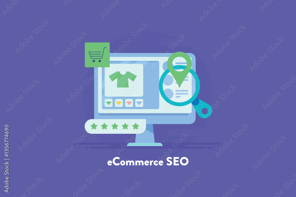 Poster ecommerce website optimization for increase web appearance on search engine, online shopping store o