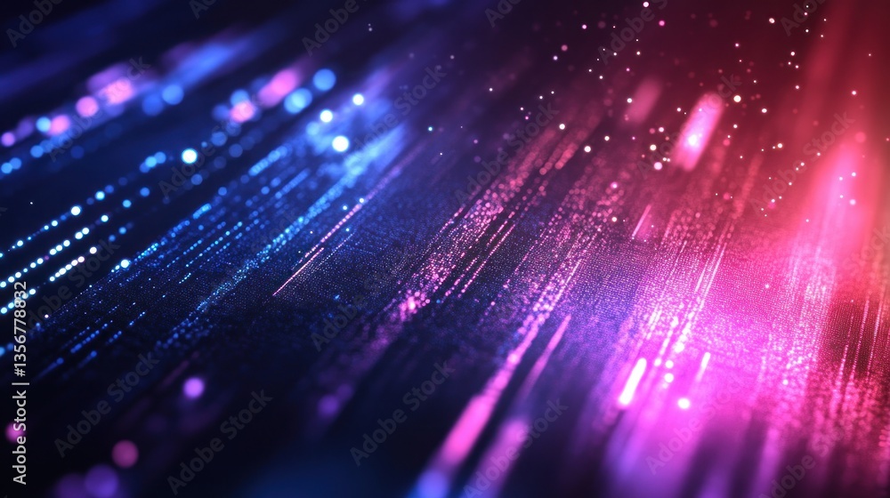 Poster captivating digital landscape abstract glittering dots pattern futuristic technology background mode
