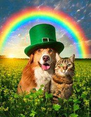 Lucky Paws St. Patrick&rsquo;s Day Magic with a Furry Duo