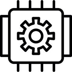 Obraz premium Machine Learning Icon