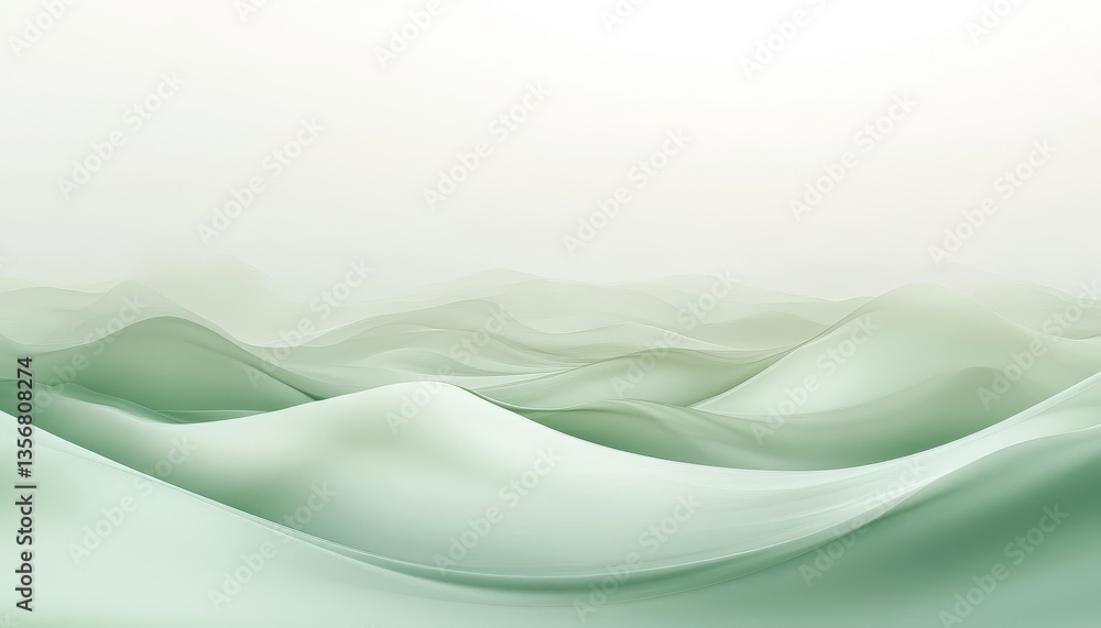Poster abstract green water waves texture background