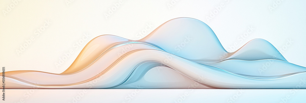 Poster a surreal abstract pattern where fine digital lines ripple like water, creating the illusion of a