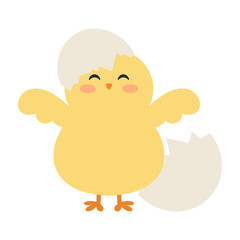 Cute Animals and Decorations for Happy Easter Celebration