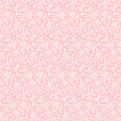 Seamless lavender butterfly pattern on a pink background. Delicate and feminine design, perfect for textiles, wallpapers, gift wrap, stationery, invitations, nursery decor, and romantic projects.
