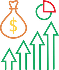 Money crime sign. Fraud line icon. Accounting offense symbol. Fraud line sign