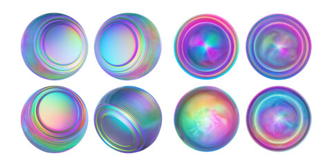 Colorful and Ethereal Sphere Designs with Swirling Patterns and Light Effects