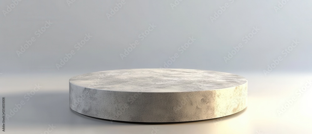 Poster elegant presentation platform with concrete texture for product showcase in studio lighting
