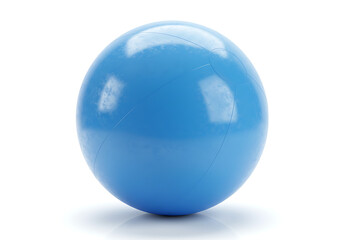 Realistic Blue Beach Ball - PNG Image