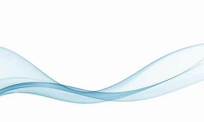 Blue wavy lines, abstract wave flow, design element.