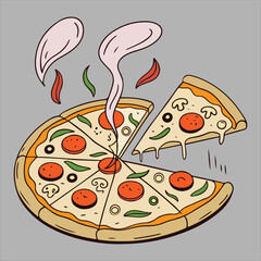 pizza icon with pizza image