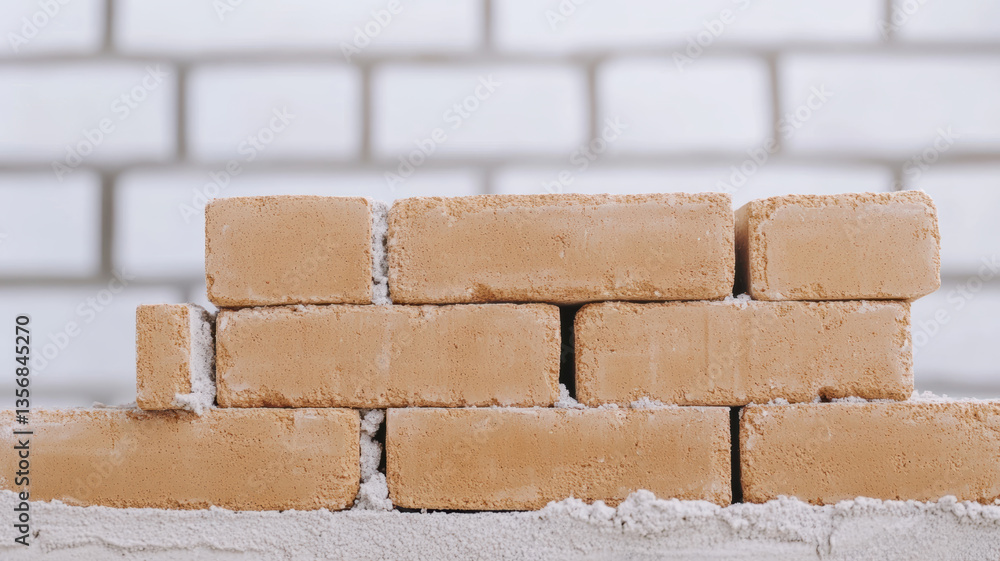 Poster building sturdy wall requires quality construction material that ensures durability and strength in 