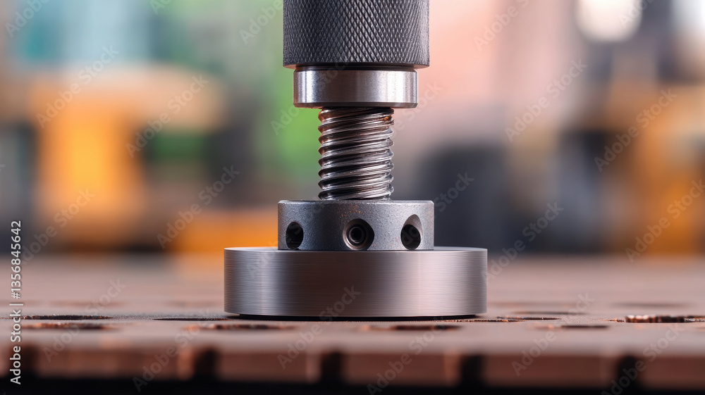 Poster precision tool made of durable material is used in construction to ensure accurate assembly and secu