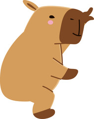 Cartoon Capybara Animal
