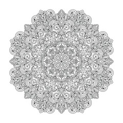 Vector Mandala Colouring Page
