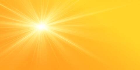 Obraz premium Abstract sunny sky. Bright and warm light.Sunny orange summer background 