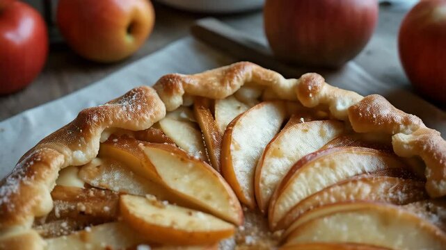 Delicious Baked Apple Galette A Rustic Tart with Sweet and Crispy Apples