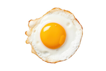 fried egg isolated on white or transparent png