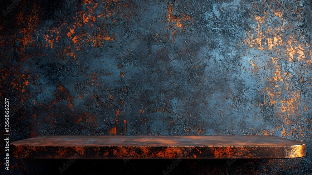 Poster a table displaying a vibrant fire burning brightly on its surface with surrounding elements in a rea