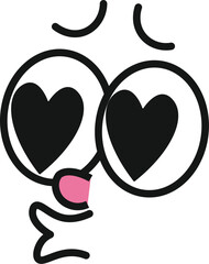 Cartoon Character Loving Face