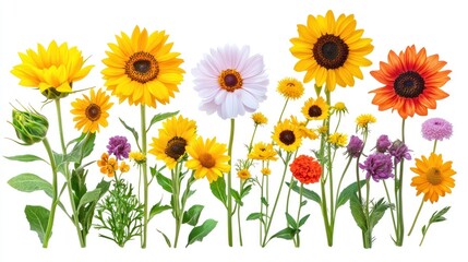 Vibrant Garden Flowers Collection