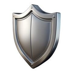 shield icon 3D illustration png metal shield symbol 3D render security shield sign