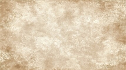 Obraz premium Abstract beige background with vintage paper texture and natural stains, neutral-toned distressed surface for minimalist design projects, high-resolution aged parchment material with warm earthy tones