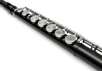Naklejka premium flute on white background