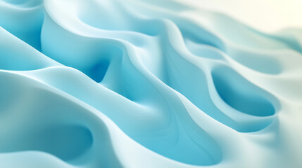Obraz premium Abstract background with blue and white waves, curved lines.