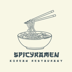 Noodle logo Vector can be used for fast food restaurants with its modern and stylish design.