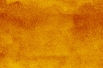Hand painted orange watercolor background.