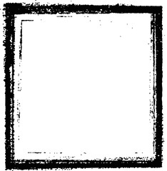 Black square frame with a distressed or grunge texture, surrounded by a white border and a thin gray line.