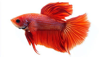 Fototapeta premium A betta fish with flowing fins, Shiny finned betta fish, beautiful finned betta fish, colorful sparkling betta fish, bright finned betta fish, beautiful finned betta fish
